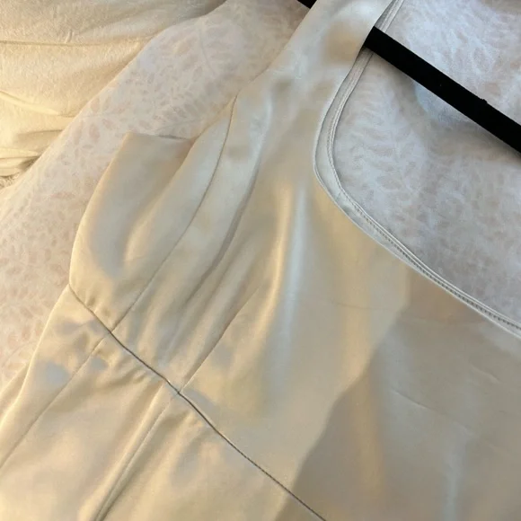WHITE Aritzia Wilfred satin bustier - Picture 7 of 7
